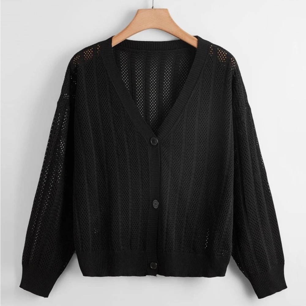 Knit Button Front Cardigan